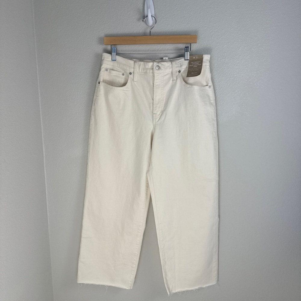 Madewell Women's The Perfect Vintage Wide-Leg Crop Jean Vintage Canvas 31 - Picture 5 of 14